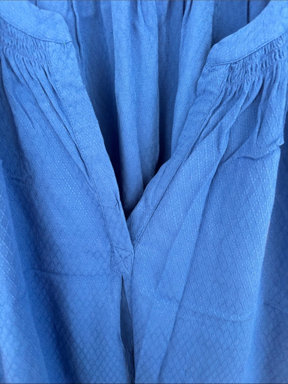 crown & ivy cobalt Blue Peasant Top - Picture 4 of 5